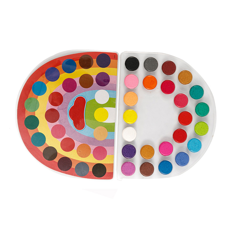 What are watercolor paints made of?