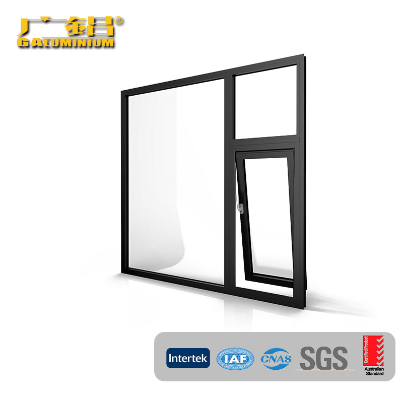 Silver Hardware Aluminum Outside-hung Window