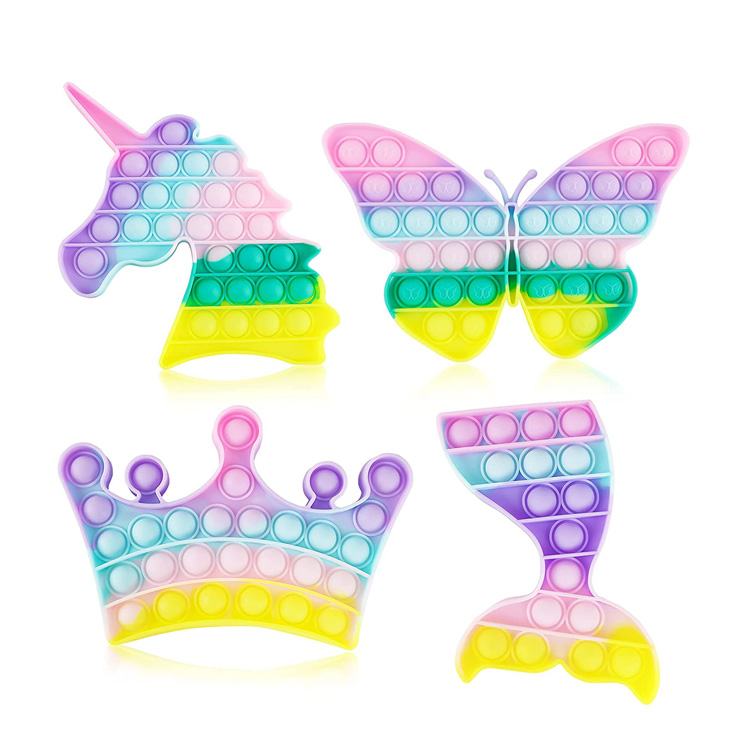 Unveiling the Magic: The Material Behind the 4 Pack Rainbow Bubble Sensory Pop It Fidget Toy